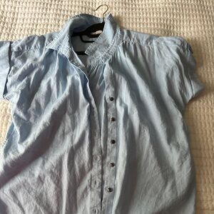 Chambray Sky Blue Casual Shirt